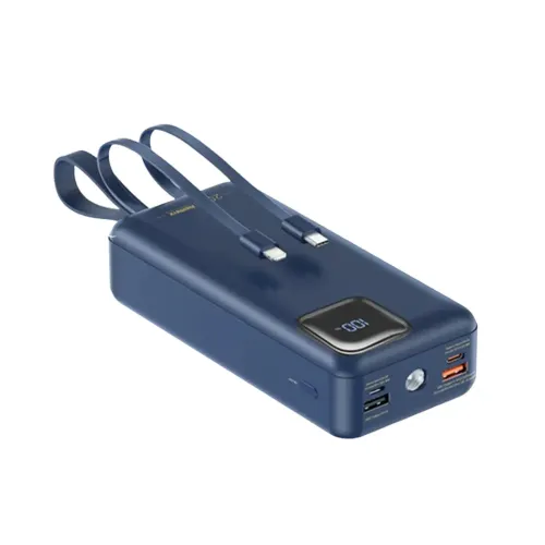 Remax RPP550 30000mAh 22.5W Fast Charging Power Bank With Built-in Cable & Light Remax RPP550 30000mAh 22.5W Fast Charging Power Bank With Built-in Cable & Light