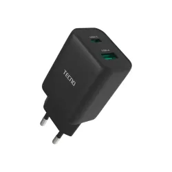 Tecno TCW-U30D 33W Dual Port Fast Charger Adapter