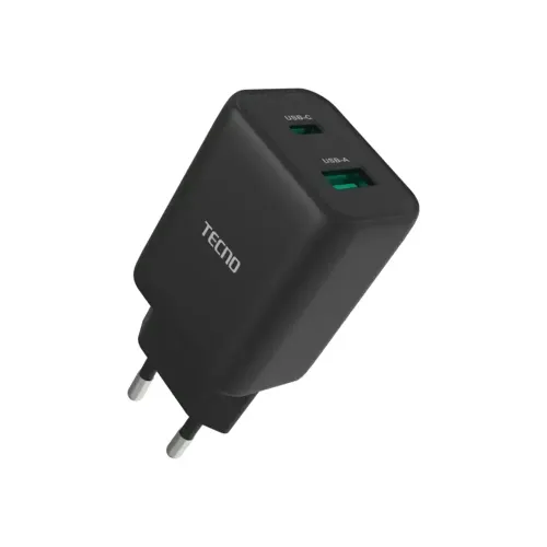 Tecno TCW-U30D 33W Dual Port Fast Charger Adapter