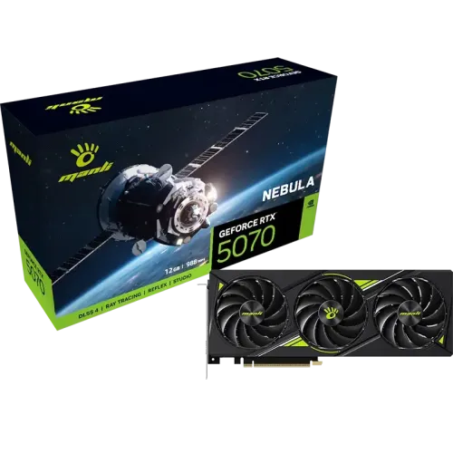 Manli Nebula GeForce RTX 5070 12GB GDDR7 Graphics Card Manli Nebula GeForce RTX 5070 12GB GDDR7 Graphics Card
