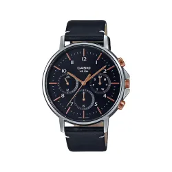 Casio MTP-E321L-1AVDF Enticer Leather Analog Watch