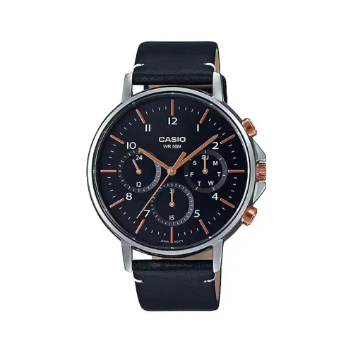 Casio MTP-E321L-1AVDF Enticer Leather Analog Watch Casio MTP-E321L-1AVDF Enticer Leather Analog Watch