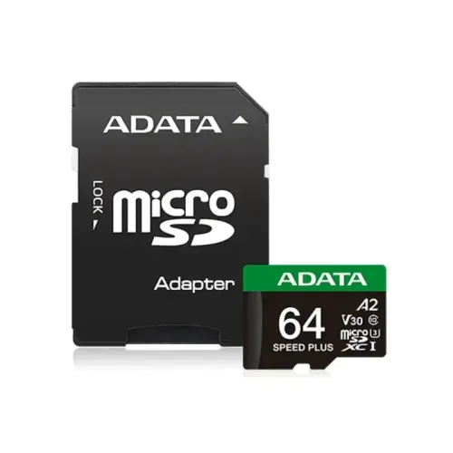 Adata SPEED PLUS 64GB UHS-I U3 V30 Class 10 microSDXC Card Adata SPEED PLUS 64GB UHS-I U3 V30 Class 10 microSDXC Card