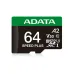 Adata SPEED PLUS 64GB UHS-I U3 V30 Class 10 microSDXC Card Adata SPEED PLUS 64GB UHS-I U3 V30 Class 10 microSDXC Card
