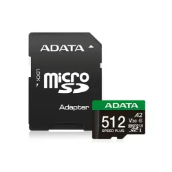 Adata SPEED PLUS 512GB UHS-I U3 V30 Class 10 microSDXC Card Adata SPEED PLUS 512GB UHS-I U3 V30 Class 10 microSDXC Card