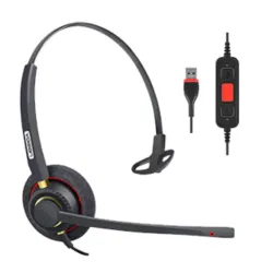 Inbertec UB800M USB Wired Noise Cancelling Headphone