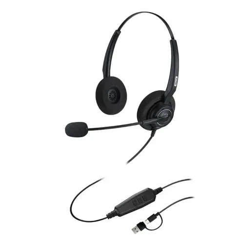 Inbertec UB200DT USB Wired Noise Cancelling Headphone Inbertec UB200DT USB Wired Noise Cancelling Headphone