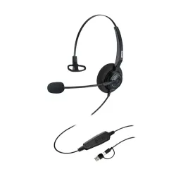 Inbertec UB200T USB Wired Noise Cancelling Headphone
