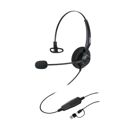 Inbertec UB200T USB Wired Noise Cancelling Headphone Inbertec UB200T USB Wired Noise Cancelling Headphone