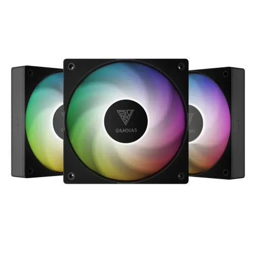 Gamdias NOTUS M1-1203 ARGB 120mm Casing Cooling Fan (3 Pack) Gamdias NOTUS M1-1203 ARGB 120mm Casing Cooling Fan (3 Pack)