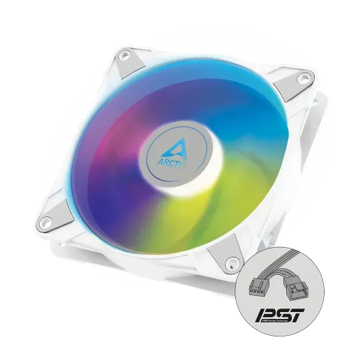 Arctic P12 PWM PST ARGB White 120mm Casing Fan (Single Pack) Arctic P12 PWM PST ARGB White 120mm Casing Fan (Single Pack)