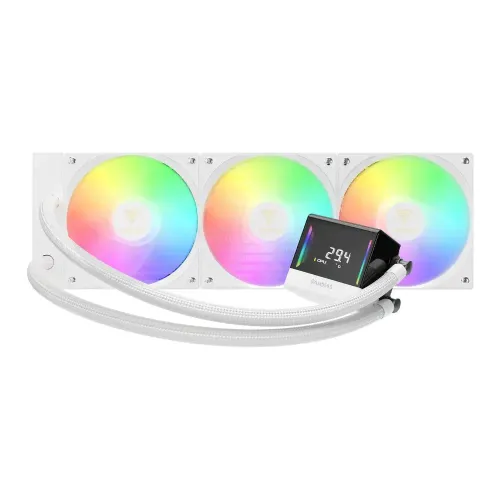 Gamdias CHIONE E4-360 V2 WH 360mm ARGB AIO Liquid CPU Cooler With Display Gamdias CHIONE E4-360 V2 WH 360mm ARGB AIO Liquid CPU Cooler With Display