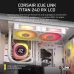 Corsair iCUE LINK TITAN 240 RX LCD 240mm RGB Liquid CPU Cooler White