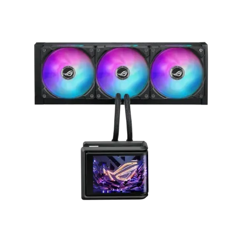 Asus ROG Ryuo IV SLC 360 ARGB 360mm AIO Liquid CPU Cooler With Display Asus ROG Ryuo IV SLC 360 ARGB 360mm AIO Liquid CPU Cooler With Display
