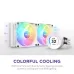 NZXT Kraken Elite 240 RGB 240mm AIO Liquid CPU Cooler White with LCD Display
