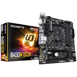 Gigabyte B450M DS3H AM4 AMD Micro ATX Motherboard Gigabyte B450M DS3H AM4 AMD Micro ATX Motherboard