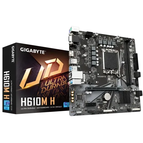 GIGABYTE H610M H DDR5 mATX Motherboard GIGABYTE H610M H DDR5 mATX Motherboard