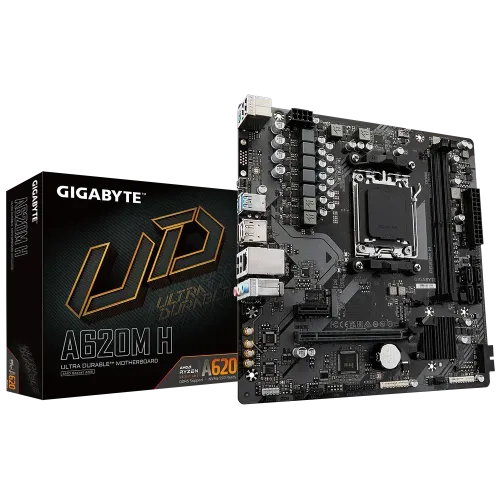GIGABYTE A620M H AM5 Micro-ATX Motherboard GIGABYTE A620M H AM5 Micro-ATX Motherboard