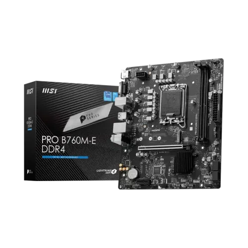 MSI PRO B760M-E DDR4 mATX Motherboard MSI PRO B760M-E DDR4 mATX Motherboard