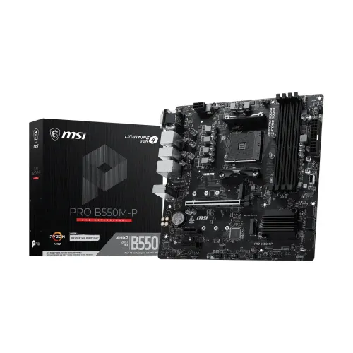 MSI PRO B550M-P AMD AM4 mATX Motherboard