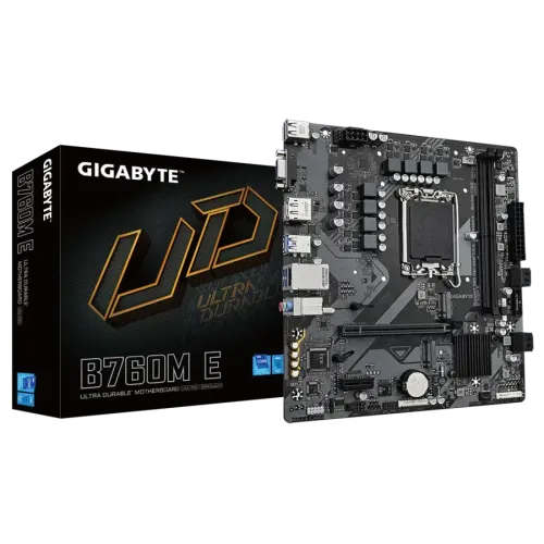 GIGABYTE B760M E DDR5 Micro ATX Motherboard GIGABYTE B760M E DDR5 Micro ATX Motherboard