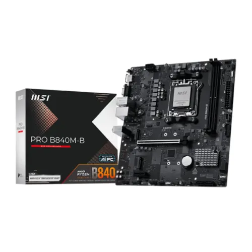 MSI PRO B840M-B AMD AM5 mATX Motherboard MSI PRO B840M-B AMD AM5 mATX Motherboard