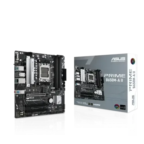Asus PRIME B650M-A II AM5 mATX Motherboard Asus PRIME B650M-A II AM5 mATX Motherboard