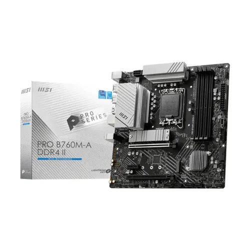 MSI PRO B760M-A DDR4 II mATX Motherboard MSI PRO B760M-A DDR4 II mATX Motherboard