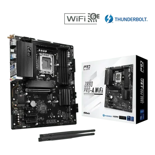 ASRock Z890 Pro-A WiFi LGA1851 DDR5 ATX Motherboard ASRock Z890 Pro-A WiFi LGA1851 DDR5 ATX Motherboard
