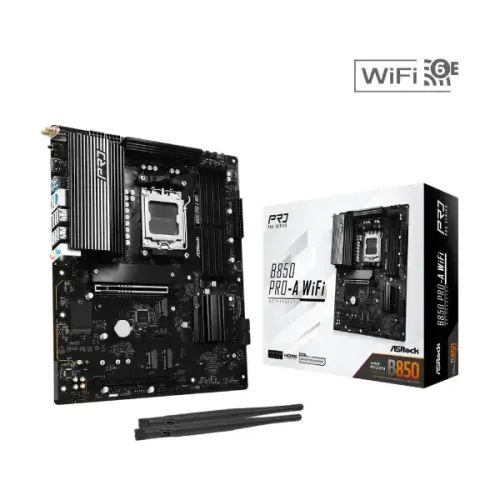 ASRock B850 Pro-A WiFi AM5 DDR5 ATX Motherboard ASRock B850 Pro-A WiFi AM5 DDR5 ATX Motherboard