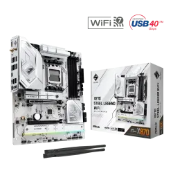 ASRock X870 Steel Legend WiFi AM5 DDR5 ATX Motherboard