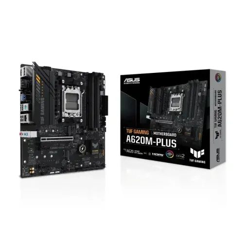 ASUS TUF GAMING A620M-PLUS AMD AM5 Micro-ATX Motherboard ASUS TUF GAMING A620M-PLUS AMD AM5 Micro-ATX Motherboard