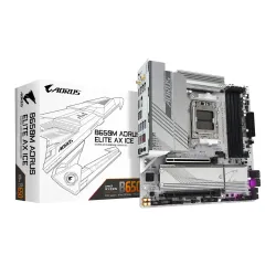 GIGABYTE B650M AORUS ELITE AX ICE DDR5 AMD AM5 mATX Motherboard GIGABYTE B650M AORUS ELITE AX ICE DDR5 AMD AM5 mATX Motherboard