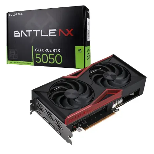 Colorful GeForce RTX 5050 Battle AX DUO 8GB-V GDDR6 Graphics Card Colorful GeForce RTX 5050 Battle AX DUO 8GB-V GDDR6 Graphics Card