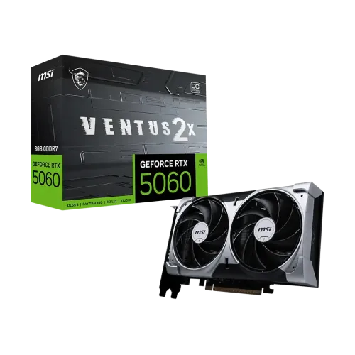 MSI GeForce RTX 5060 8G VENTUS 2X OC 8GB GDDR7 Graphics Card