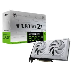 MSI GeForce RTX 5060 Ti 8G VENTUS 2X OC WHITE PLUS 8GB GDDR7 Graphics Card MSI GeForce RTX 5060 Ti 8G VENTUS 2X OC WHITE PLUS 8GB GDDR7 Graphics Card