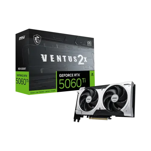 MSI GeForce RTX 5060 Ti 8G VENTUS 2X OC PLUS 8GB GDDR7 Graphics Card MSI GeForce RTX 5060 Ti 8G VENTUS 2X OC PLUS 8GB GDDR7 Graphics Card