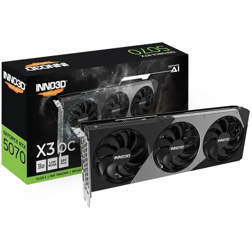 INNO3D GEFORCE RTX 5070 X3 OC 12GB GDDR7 Graphics Card INNO3D GEFORCE RTX 5070 X3 OC 12GB GDDR7 Graphics Card