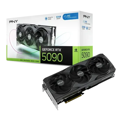 PNY GeForce RTX 5090 32GB GDDR7 Overclocked Triple Fan Graphics Card