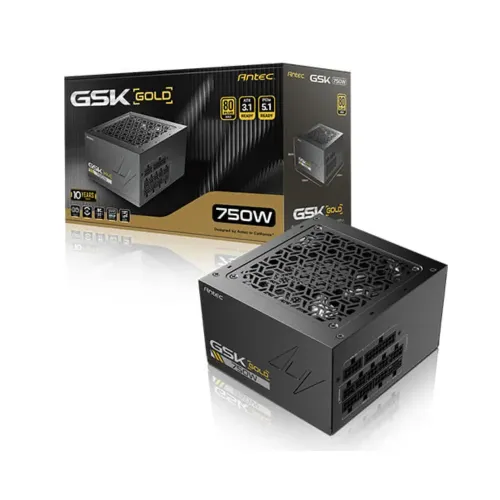 Antec GSK750 V2 750W 80+ Gold ATX 3.1 & PCIE 5.1 Full Modular Power Supply Antec GSK750 V2 750W 80+ Gold ATX 3.1 & PCIE 5.1 Full Modular Power Supply