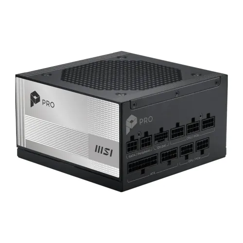 MSI PRO A1000PL PCIE5 1000W 80 Plus Platinum Fully Modular Power Supply