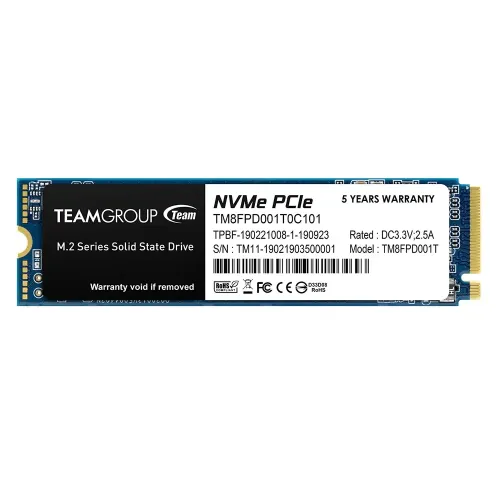 Team MP33 PRO 1TB M.2 PCIe Gen3 NVMe SSD Team MP33 PRO 1TB M.2 PCIe Gen3 NVMe SSD