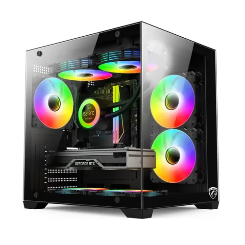 PC Power ICEBOX X2 BK mATX Mid Tower Gaming Casing PC Power ICEBOX X2 BK mATX Mid Tower Gaming Casing