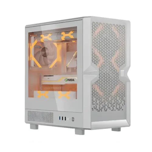 Golden Field H01 M-ATX Mini Tower Gaming Casing White Golden Field H01 M-ATX Mini Tower Gaming Casing White