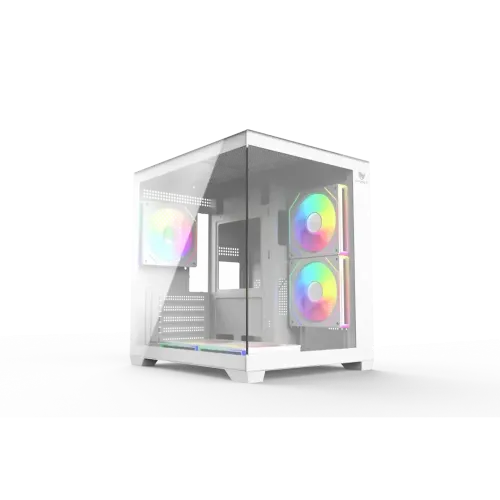 T-Wolf Mystery Box NV X5 Infinity ARGB M-ATX Mid Tower Gaming Casing White T-Wolf Mystery Box NV X5 Infinity ARGB M-ATX Mid Tower Gaming Casing White