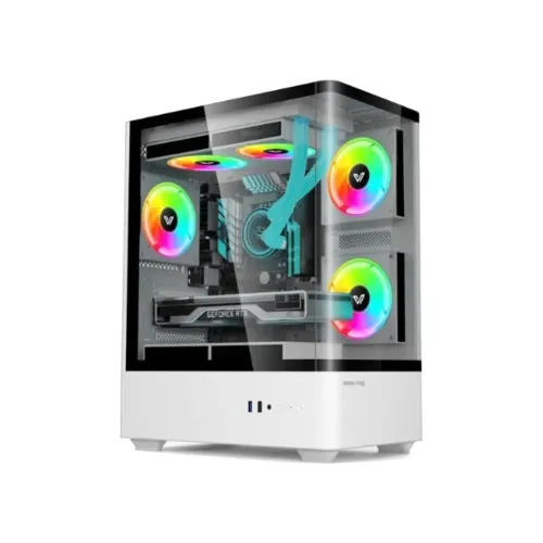 Value-Top NUBIA 20F5W White Micro ATX Gaming Casing Value-Top NUBIA 20F5W White Micro ATX Gaming Casing