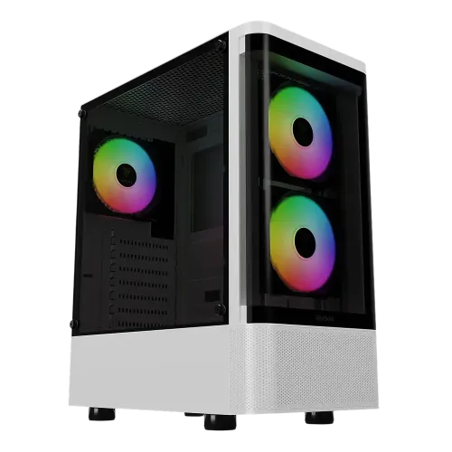 Gamdias TALOS E3 CG WH ARGB ATX Mid-Tower Gaming Casing Gamdias TALOS E3 CG WH ARGB ATX Mid-Tower Gaming Casing