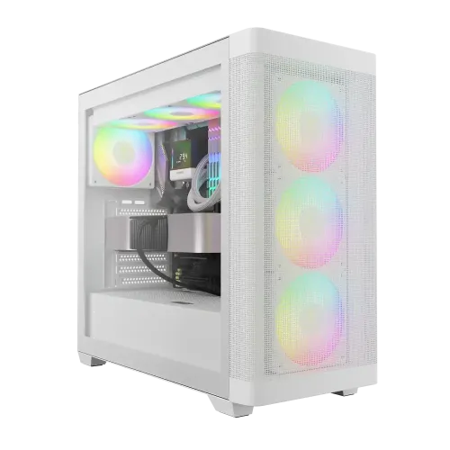 Gamdias ATHENA M3 WH ARGB E-ATX Mid-Tower Gaming Casing