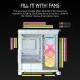Corsair FRAME 4500X RS-R ARGB Panoramic Glass E-ATX Mid-Tower Casing White
