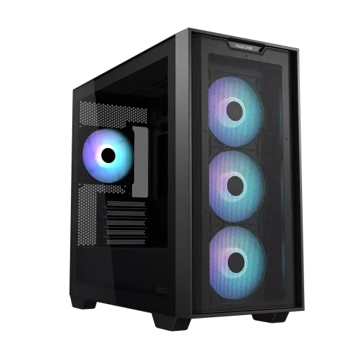 ASUS A21 PLUS ARGB mATX Mid Tower Gaming Casing ASUS A21 PLUS ARGB mATX Mid Tower Gaming Casing